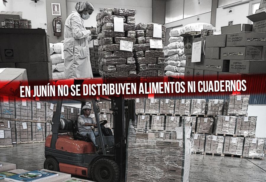 En Junín no se distribuyen alimentos ni cuadernos