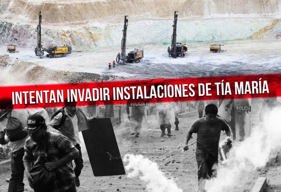 Intentan invadir instalaciones de Tía María