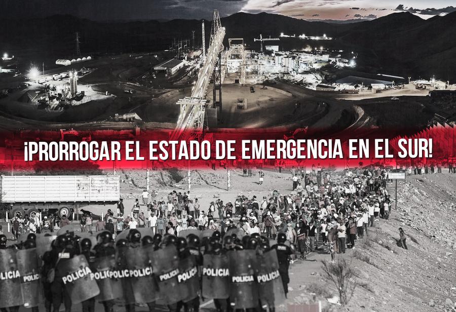 ¡Prorrogar el estado de emergencia en el sur!