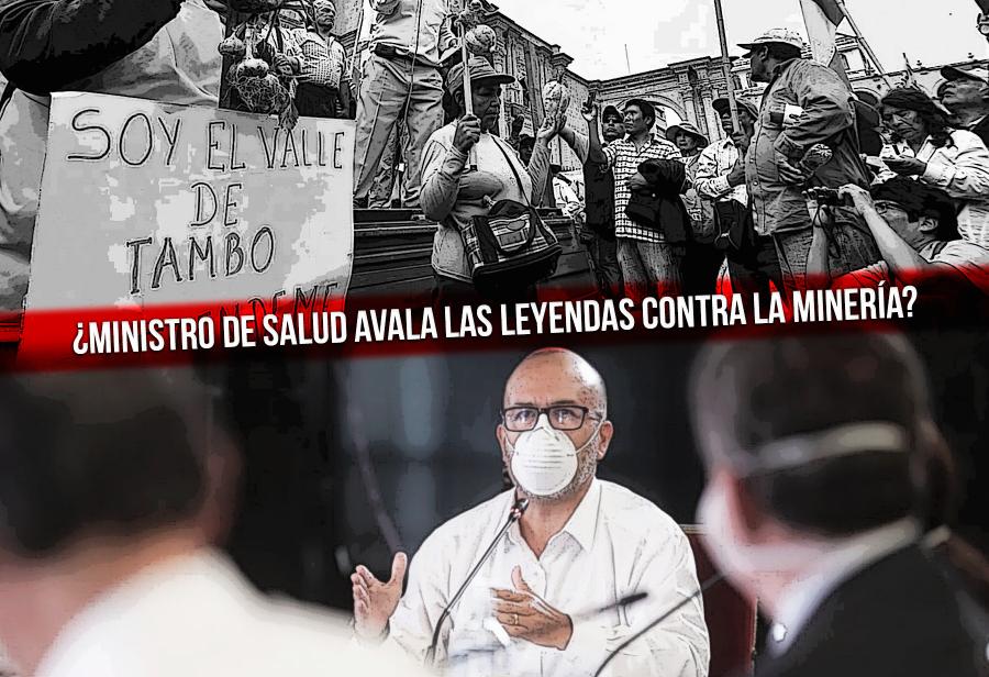 ¿Ministro de Salud avala las leyendas contra la minería?