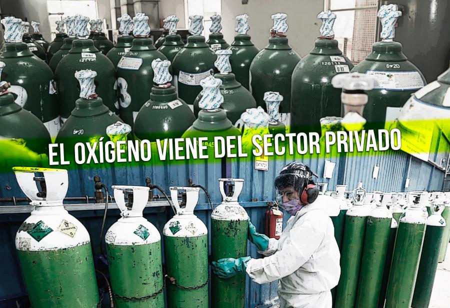 El oxígeno viene del sector privado