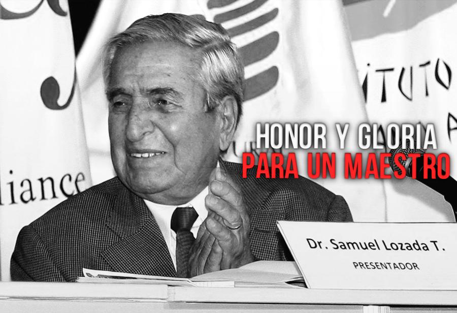 Honor y gloria para un maestro