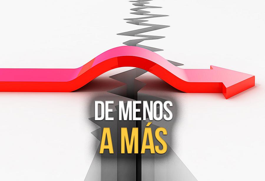 De menos a más
