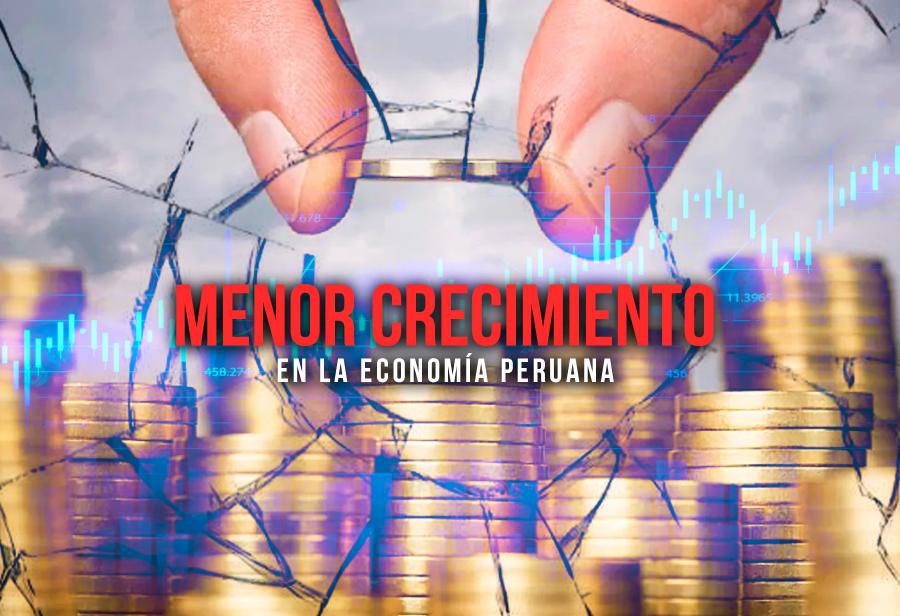 Menor crecimiento en la economía peruana