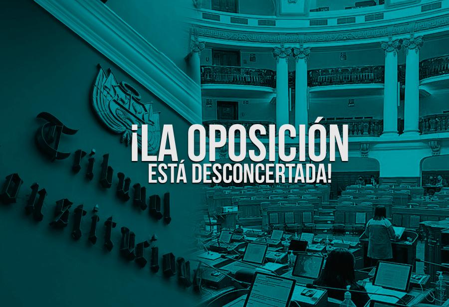 ¡La oposición está desconcertada!